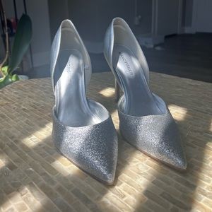 Silver Sparkly Pumps